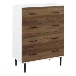 40 in. 4 Drawer Reclaimed Barnwood Wood Dresser with Tapered Legs (40 in. H x 30 in. W x 15.75 in. D) by Welwick Designs -Deals Welwick Designs Store reclaimed barnwood welwick designs dressers hd9156 a0 1000