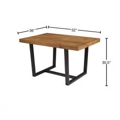 52 in. Reclaimed Barnwood Distressed Solid Wood Dining Table by Welwick Designs -Deals Welwick Designs Store reclaimed barnwood welwick designs kitchen dining tables hd8096 40 1000