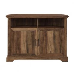 44 in. Reclaimed Barnwood Composite Corner TV Stand Fits TVs Up to 48 in. with Storage Doors by Welwick Designs 15 44 in. Reclaimed Barnwood Composite Corner TV Stand Fits TVs Up to 48 in. with Storage Doors by Welwick Designs -Deals Welwick Designs Store reclaimed barnwood welwick designs tv stands hd8115 77 1000