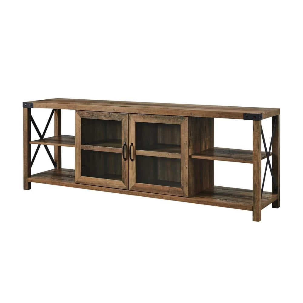 70 in. Reclaimed Barnwood Composite TV Stand Fits TVs Up to 78 in. with Storage Doors by Welwick Designs 9 70 in. Reclaimed Barnwood Composite TV Stand Fits TVs Up to 78 in. with Storage Doors by Welwick Designs - Image 9