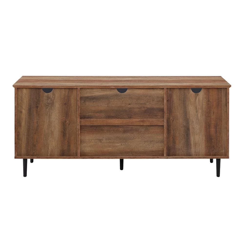 58 in. Reclaimed Barnwood Composite TV Stand Fits TVs Up to 64 in. with Storage Doors by Welwick Designs 6 58 in. Reclaimed Barnwood Composite TV Stand Fits TVs Up to 64 in. with Storage Doors by Welwick Designs - Image 6