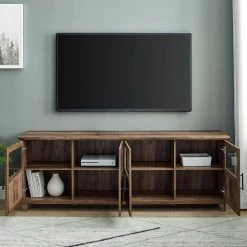 70 in. Reclaimed Barnwood Wood TV Stand with Half Glass Doors (Max tv size 80 in.) by Welwick Designs 13 70 in. Reclaimed Barnwood Wood TV Stand with Half Glass Doors (Max tv size 80 in.) by Welwick Designs -Deals Welwick Designs Store reclaimed barnwood welwick designs tv stands hd8720 1d 1000