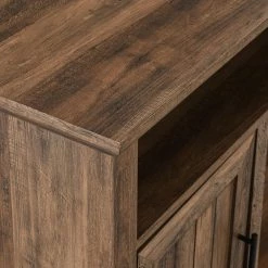 54 in. Reclaimed Barnwood Transitional Grooved Door Fireplace TV Stand Fits TVs up to 60 in. by Welwick Designs -Deals Welwick Designs Store reclaimed barnwood welwick designs tv stands hd9077 1d 1000