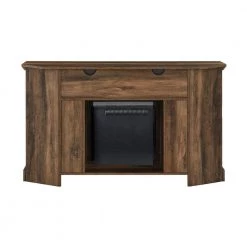 54 in. Reclaimed Barnwood Transitional Grooved Door Fireplace TV Stand Fits TVs up to 60 in. by Welwick Designs -Deals Welwick Designs Store reclaimed barnwood welwick designs tv stands hd9077 c3 1000
