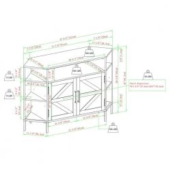 48 in. Reclaimed Barnwood Modern Farmhouse 2-Door Corner TV Stand Fits TVs up to 55 in. by Welwick Designs -Deals Welwick Designs Store reclaimed barnwood welwick designs tv stands hd9133 40 1000