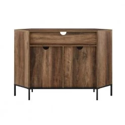 48 in. Reclaimed Barnwood Modern Farmhouse 2-Door Corner TV Stand Fits TVs up to 55 in. by Welwick Designs -Deals Welwick Designs Store reclaimed barnwood welwick designs tv stands hd9133 c3 1000