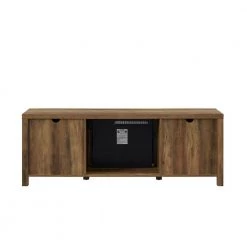 70 in. Reclaimed Barnwood Farmhouse Double Barn Door Fireplace TV Stand Fits TVs up to 80 in. by Welwick Designs -Deals Welwick Designs Store reclaimed barnwood welwick designs tv stands hd9176 c3 1000