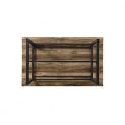 60 in. Rectangle Rustic Oak Wood-Top Modern Dining Table with Metal Legs (Seats 6) by Welwick Designs -Deals Welwick Designs Store rustic oak black welwick designs kitchen dining tables hd9397 1d 1000