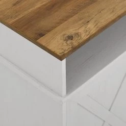 60 in. Reclaimed Barnwood and Brushed White Wood X Door TV Stand Fits TVs up to 65 in. with Electric Fireplace by Welwick Designs -Deals Welwick Designs Store rustic oak brushed white welwick designs tv stands hd8758 a0 1000