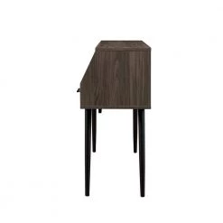 44 in. Slate Grey Angled Rectangle Wood Modern Console Table with 2-Drawers by Welwick Designs -Deals Welwick Designs Store slate grey welwick designs console tables hd9280 40 1000