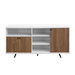 60" 3- Door Sideboard - Solid White/English Oak by Welwick Designs 14 60" 3- Door Sideboard - Solid White/English Oak by Welwick Designs -Deals Welwick Designs Store solid white english oak welwick designs sideboards buffet tables hd8470 77 1000
