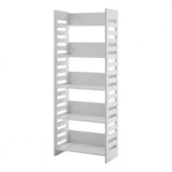 64 in. Solid White Wood Modern Industrial 5-Shelf Slatted Accent Bookcase by Welwick Designs 11 64 in. Solid White Wood Modern Industrial 5-Shelf Slatted Accent Bookcase by Welwick Designs -Deals Welwick Designs Store solid white welwick designs bookcases bookshelves hd9079 a0 1000
