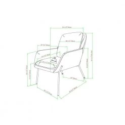 Teal/Black Velvet Modern Glam Accent Chair by Welwick Designs -Deals Welwick Designs Store teal black welwick designs accent chairs hd9459 1f 1000