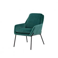 Teal/Black Velvet Modern Glam Accent Chair by Welwick Designs -Deals Welwick Designs Store teal black welwick designs accent chairs hd9459 40 1000