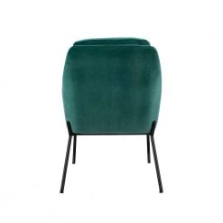 Teal/Black Velvet Modern Glam Accent Chair by Welwick Designs -Deals Welwick Designs Store teal black welwick designs accent chairs hd9459 66 1000