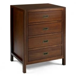 40" Classic Solid Wood 4-Drawer Chest - Walnut by Welwick Designs -Deals Welwick Designs Store walnut welwick designs chest of drawers hd8417 66 1000