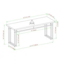 44 in. Walnut Wood Veneer and Metal Leg Modern Dining Bench (18.25 in. H x 44 in. W x 15 in. D) by Welwick Designs -Deals Welwick Designs Store walnut welwick designs dining benches hd9152 40 1000