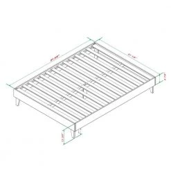 Solid Wood Walnut Queen Platform Bed by Welwick Designs -Deals Welwick Designs Store walnut welwick designs panel beds hd8026 31 1000