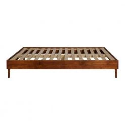 Solid Wood Walnut King Platform Bed by Welwick Designs -Deals Welwick Designs Store walnut welwick designs platform beds hd8024 1f 1000