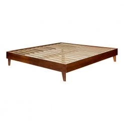 Solid Wood Walnut King Platform Bed by Welwick Designs -Deals Welwick Designs Store walnut welwick designs platform beds hd8024 a0 1000