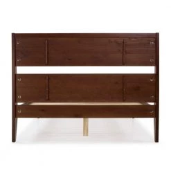 Walnut Queen Solid Wood Modern Platform Bed by Welwick Designs -Deals Welwick Designs Store walnut welwick designs platform beds hd8672 77 1000