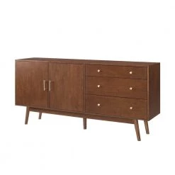 Walnut 70 in. Mid-century Modern 3-Drawer and 2-Door Sideboard by Welwick Designs -Deals Welwick Designs Store walnut welwick designs sideboards buffet tables hd8493 a0 1000