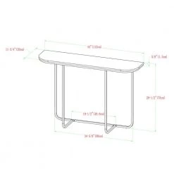 44 in. White/Gold Standard Rectangle Composite Console Table by Welwick Designs 9 44 in. White/Gold Standard Rectangle Composite Console Table by Welwick Designs -Deals Welwick Designs Store white faux marble gold welwick designs console tables hd8135 40 1000