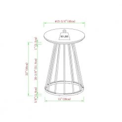 16 in. Faux White Marble/Gold Modern Round Wood-Top End Table with Metal Cage Base by Welwick Designs -Deals Welwick Designs Store white marble gold welwick designs end side tables hd9474 1f 1000