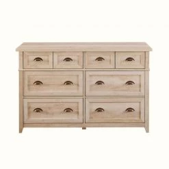 52 in W. 6 Drawer White Oak Dresser with Faux Double Drawers by Welwick Designs 15 52 in W. 6 Drawer White Oak Dresser with Faux Double Drawers by Welwick Designs -Deals Welwick Designs Store white oak welwick designs dressers hd9155 77 1000