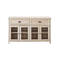 White Oak and Glass Transitional Farmhouse 4 Door Sideboard with 2-Drawers by Welwick Designs 14 White Oak and Glass Transitional Farmhouse 4 Door Sideboard with 2-Drawers by Welwick Designs -Deals Welwick Designs Store white oak welwick designs sideboards buffet tables hd8978 4f 1000