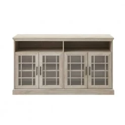 58 in. White Oak Composite Classic Glass Door TV Stand (Max tv size 65 in.) by Welwick Designs 14 58 in. White Oak Composite Classic Glass Door TV Stand (Max tv size 65 in.) by Welwick Designs -Deals Welwick Designs Store white oak welwick designs tv stands hd8583 77 1000