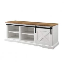 48 in. White / Reclaimed Barnwood Sliding Barn Door Entry Bench by Welwick Designs 11 48 in. White / Reclaimed Barnwood Sliding Barn Door Entry Bench by Welwick Designs -Deals Welwick Designs Store white reclaimed barnwood welwick designs dining benches hd8410 a0 1000
