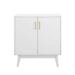 30 in. White Mid Century Modern Accent Cabinet by Welwick Designs -Deals Welwick Designs Store white welwick designs accent cabinets hd8495 77 1000