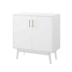 30 in. White Mid Century Modern Accent Cabinet by Welwick Designs -Deals Welwick Designs Store white welwick designs accent cabinets hd8495 a0 1000
