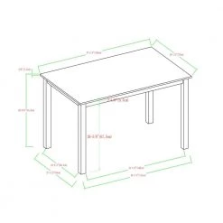 5-Piece White Solid Wood Farmhouse Dining Set by Welwick Designs -Deals Welwick Designs Store white welwick designs dining room sets hd8094 a0 1000